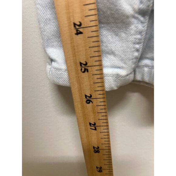 High-Waisted Light Wash Paperbag Waist Jeans With Adjustable Tie Belt For Women - Picture 9 of 10